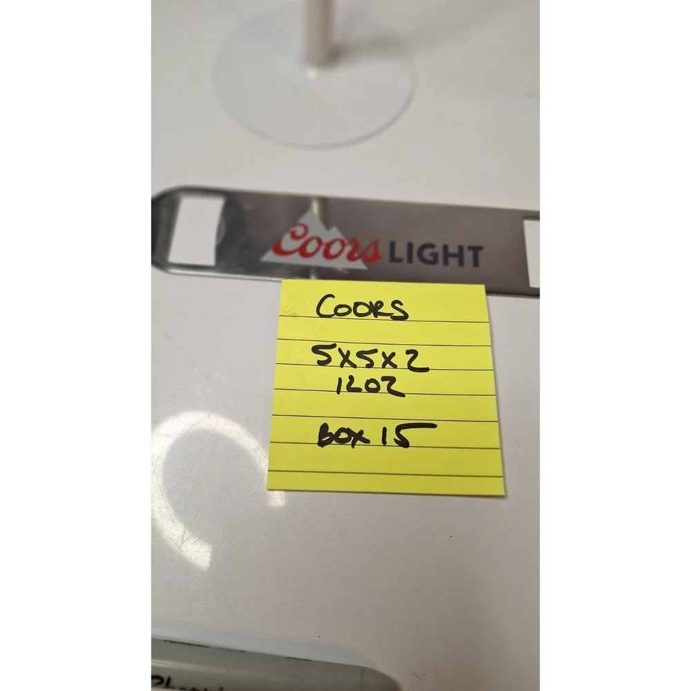 Stainless Steel Bottle Opener, CoorsLight Branded Bar Blade